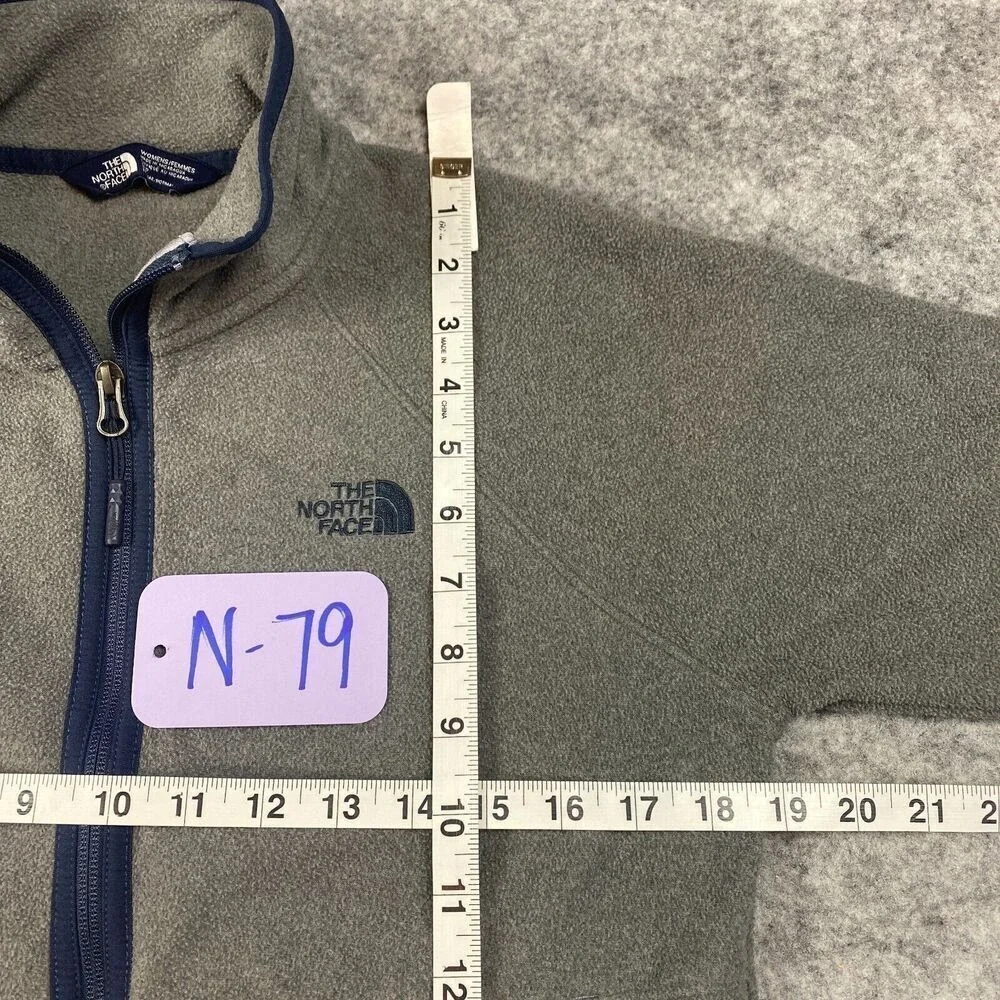 The‎ North Face Jacket Womens Small Khumbu Grey Fleece Hiking Camping Outdoors